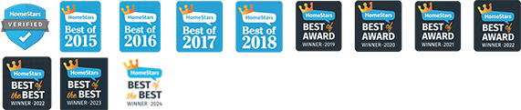 Lusso Design winning multiple consecutive Homestars awards since 2015