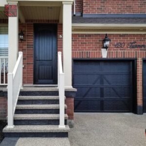 Jet Black Fiberglass Entry Door – Perfect Design & Installation
